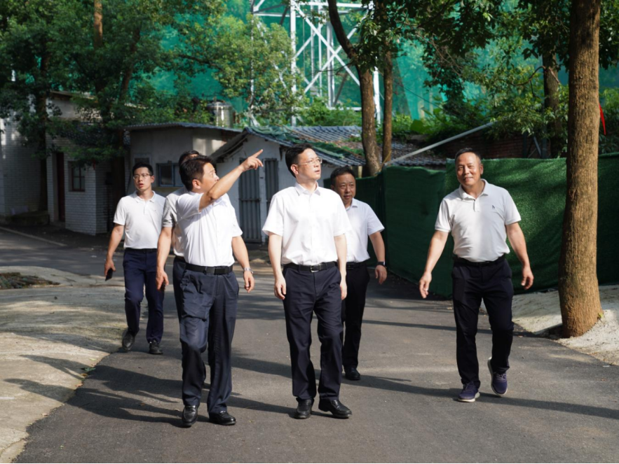 黄军其督导重点项目建设和安全生产工作